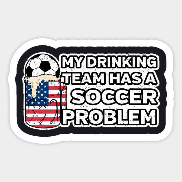 USA Soccer Drinking Team Sticker by megasportsfan